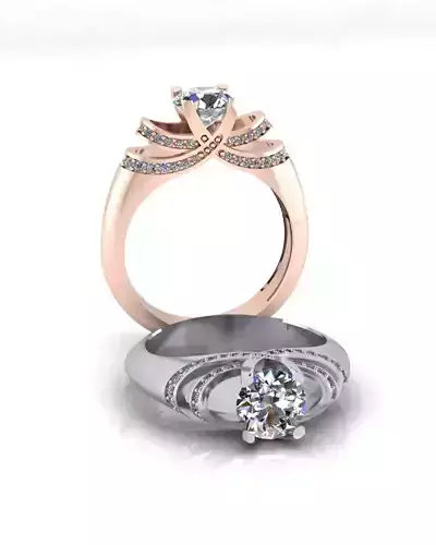 round diamond jewelry ring