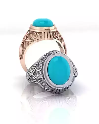 oval signet man jewelry ring