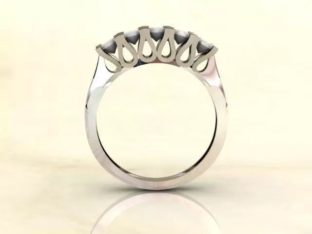 2 ring new solitaire 3D print model