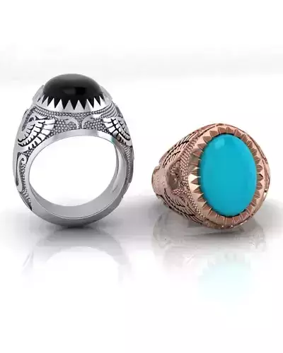 oval signet man jewelry ring