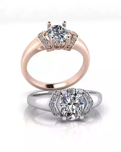 oval engagement jewelry ring