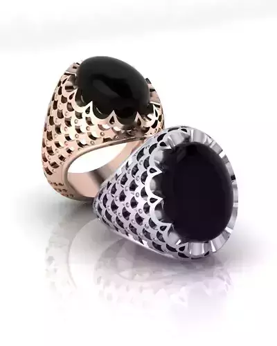 oval man signet jewelry ring