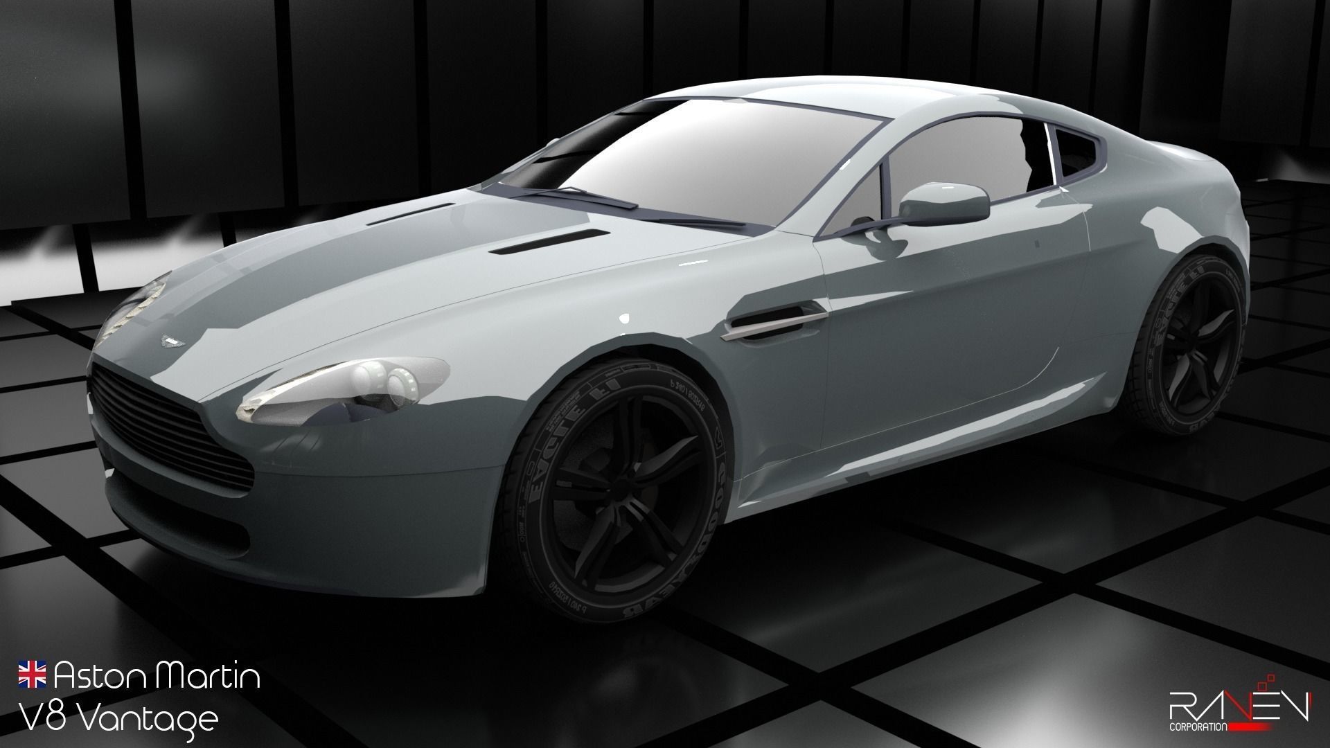 Aston Martin V8 Vantage 3D model_0