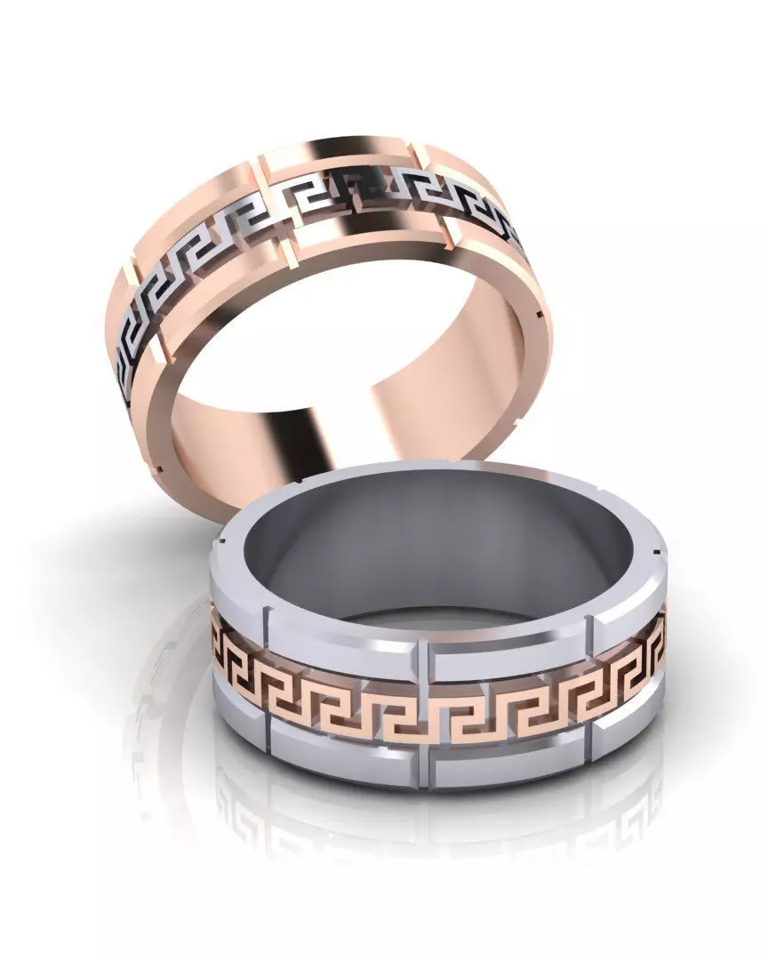 eternity gold ring 3D print model_0