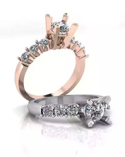 solitaire engagement jewelry ring