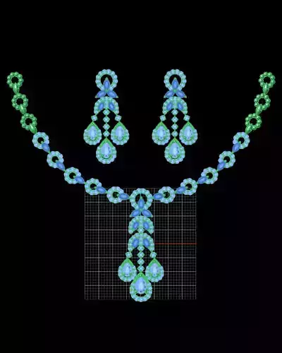 pear and marquise jewelry set