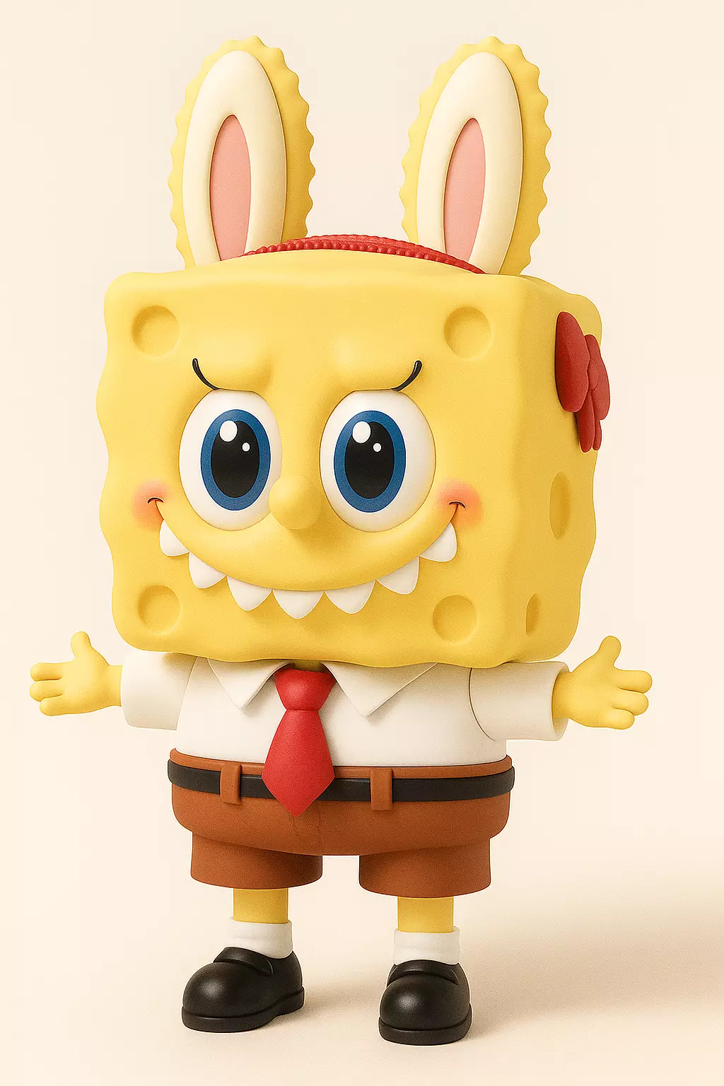 LABUBU x SpongeBob SquarePants 3D print model_4