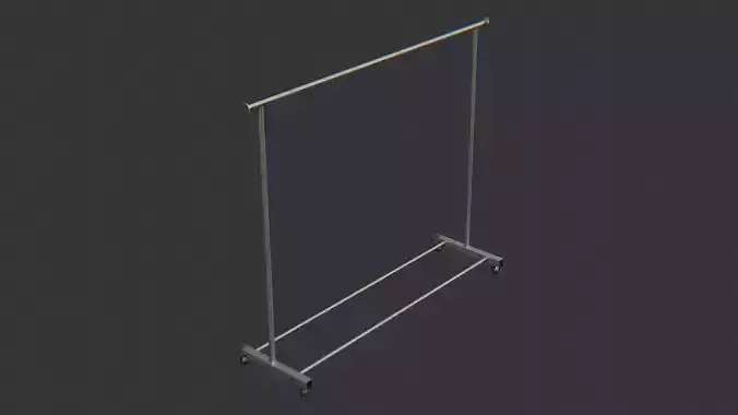 Clothing Rack Stand with Wheels Steel Frame