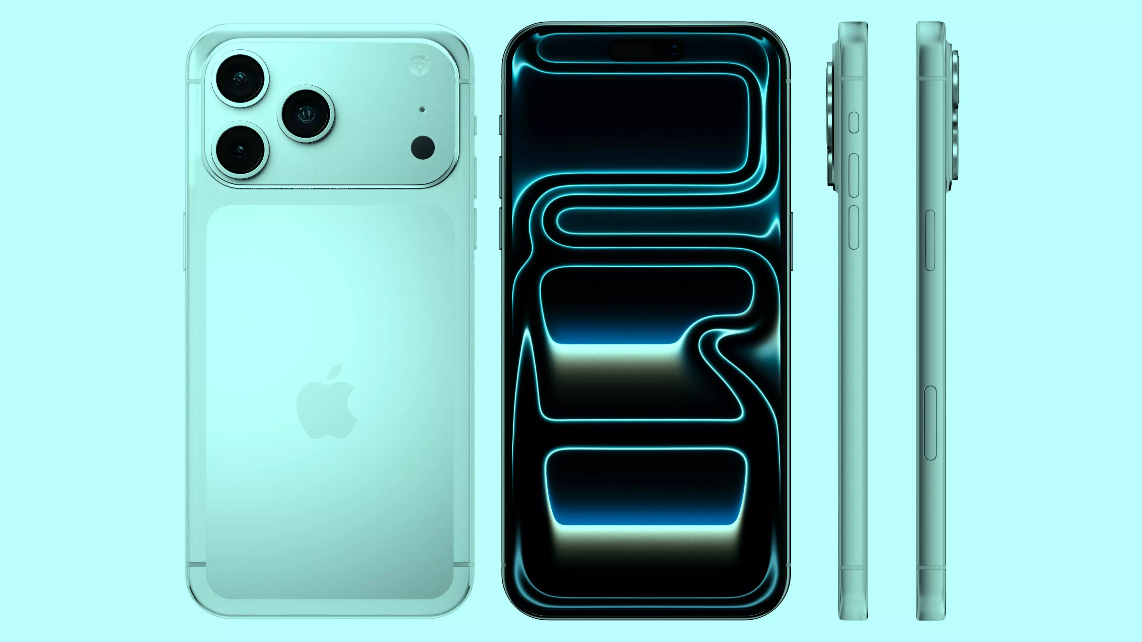 Apple iPhone 17 Pro Max Silver 3D Model 3D model_3