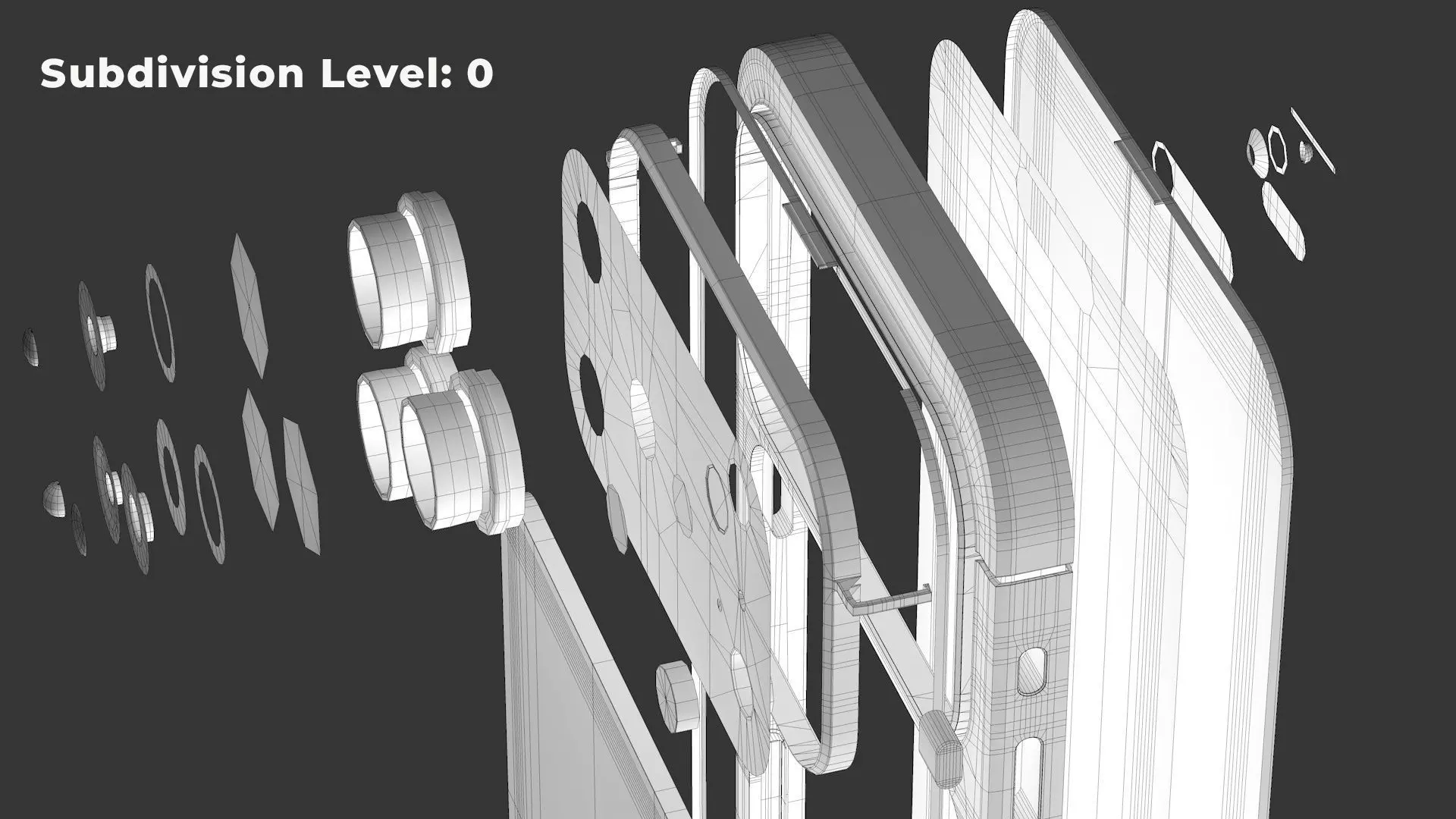 Apple iPhone 17 Pro Max Silver 3D Model 3D model_12