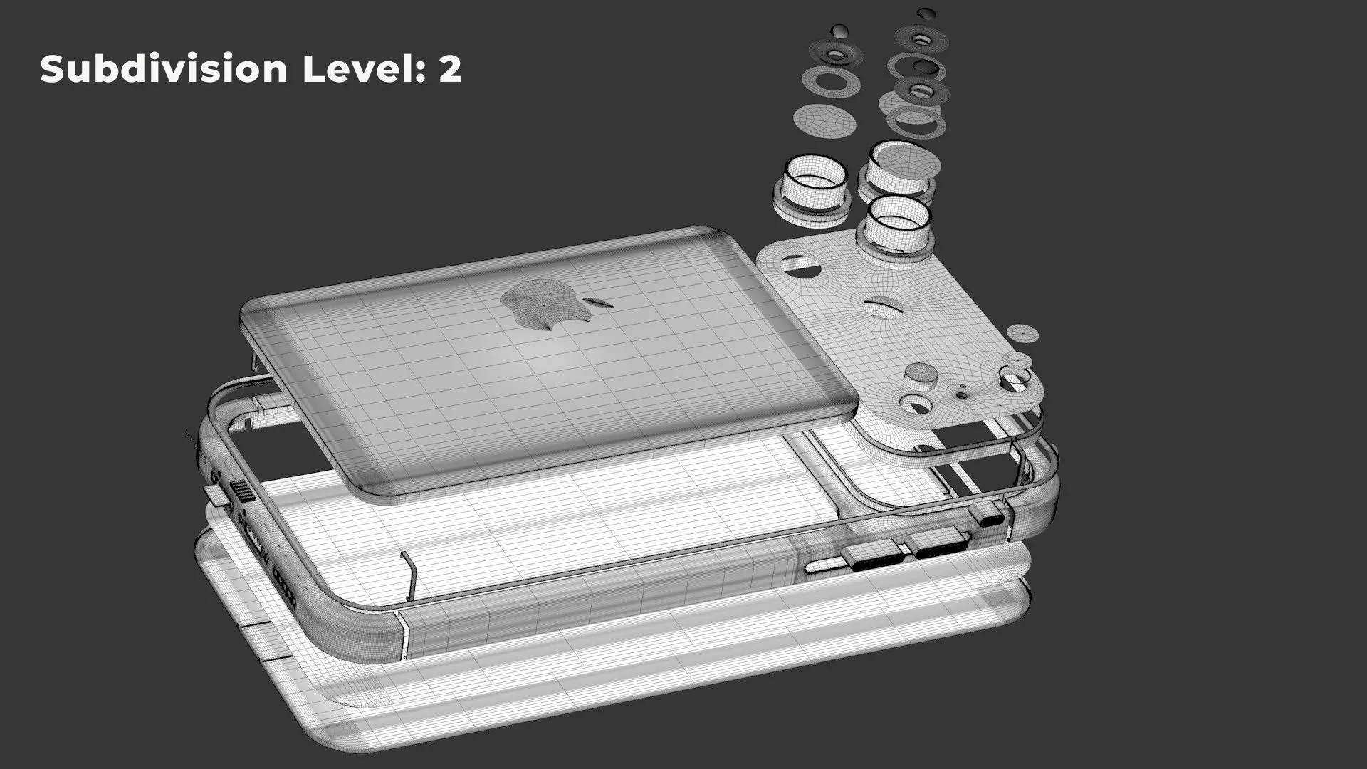 Apple iPhone 17 Pro Max Silver 3D Model 3D model_21