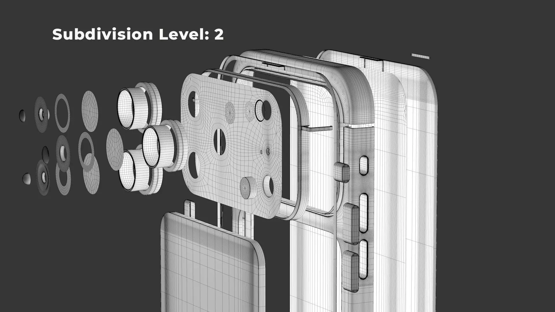 Apple iPhone 17 Pro Max Silver 3D Model 3D model_17