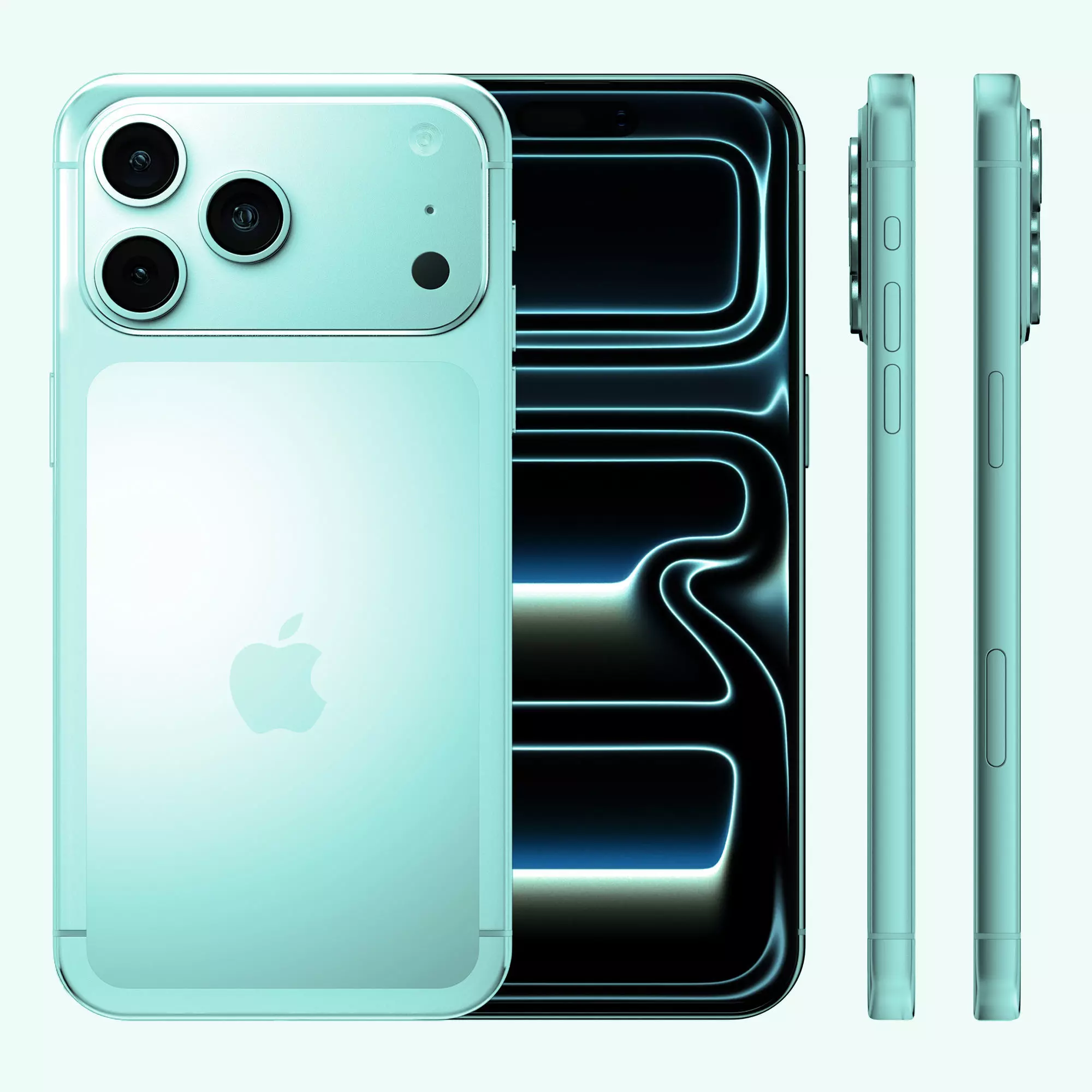 Apple iPhone 17 Pro Max Silver 3D Model 3D model_1