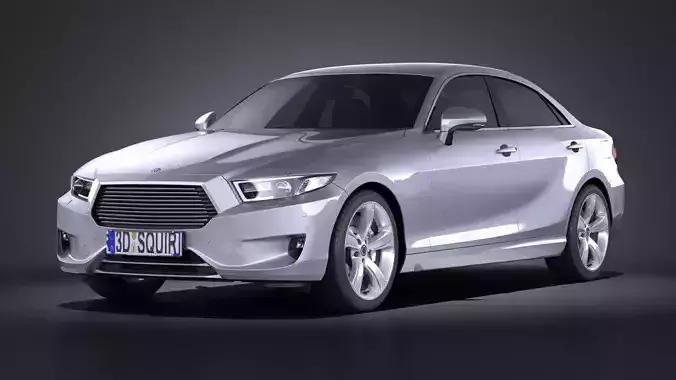 Generic Sedan mid-class 2015 VRAY