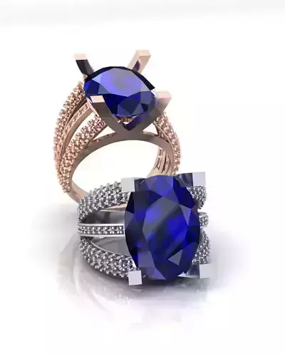 oval high jewelry ring 