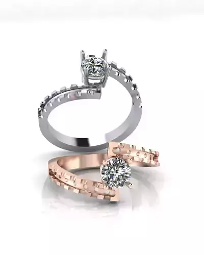 micro prong bypass jewelry ring 