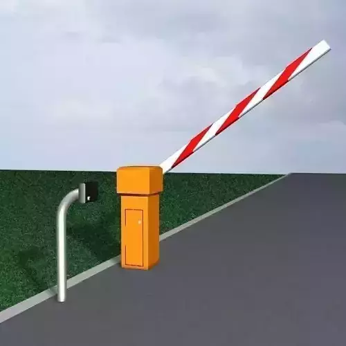 Barrier Gate 1 Low-poly 3D model