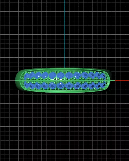 pave setting jewelry ring  3D print model_4