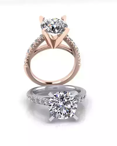 solitaire engagement jewelry ring 