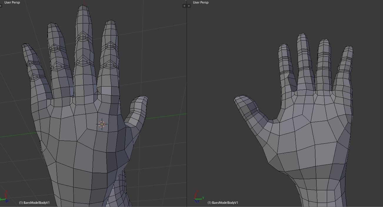 3D Model Female Base Mesh 3D model_4