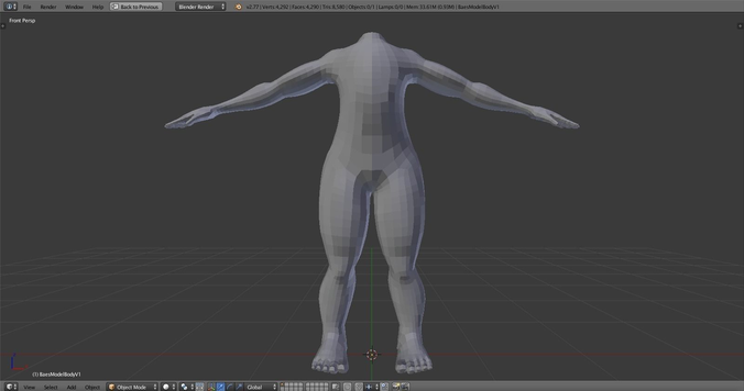 3D Model Female Base Mesh 3D model