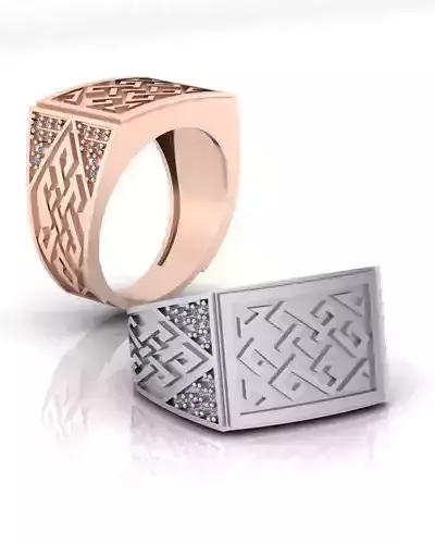 man engraved jewelry ring