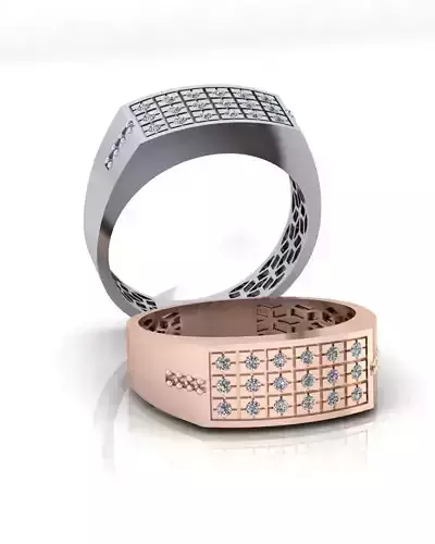 micro prong setting man engagement jewelry ring 