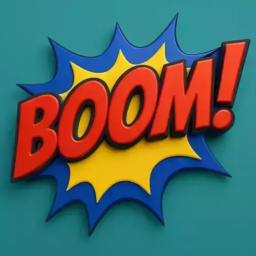 Comic Pop Art Stylized BOOM