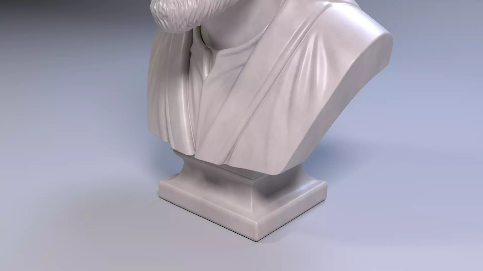 Al-Farabi Bust Sculpture 3D print model_10