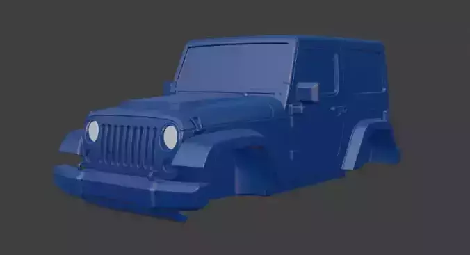 Jeep upper body 3D model
