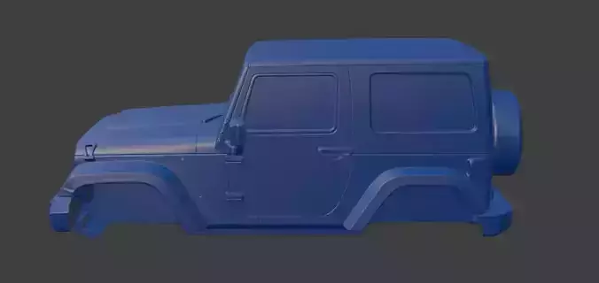 Jeep upper body 3D model 2
