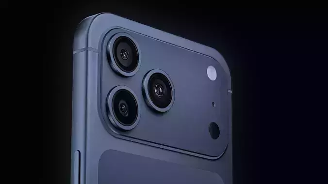 Apple iPhone 17 Pro Max Deep Blue 3D Model