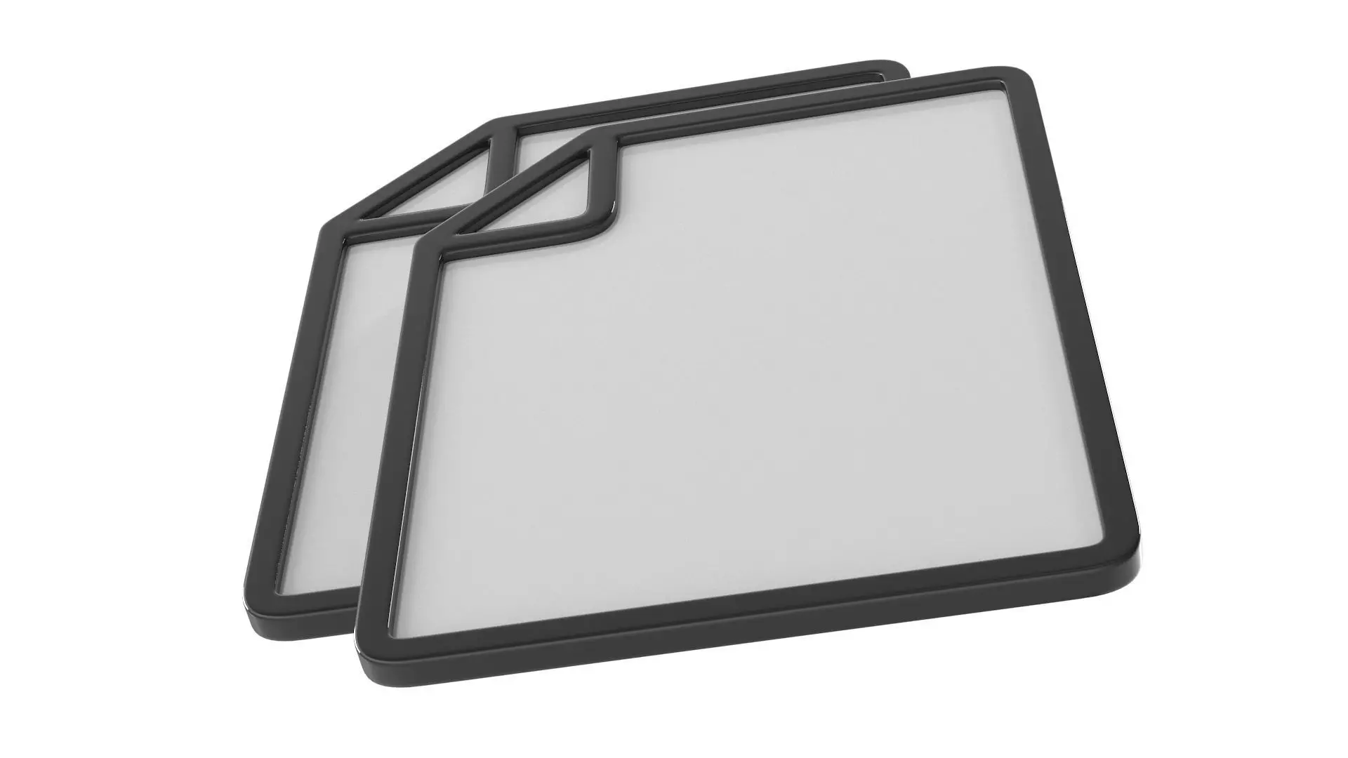 Two Paper Icon Low-poly 3D model_5