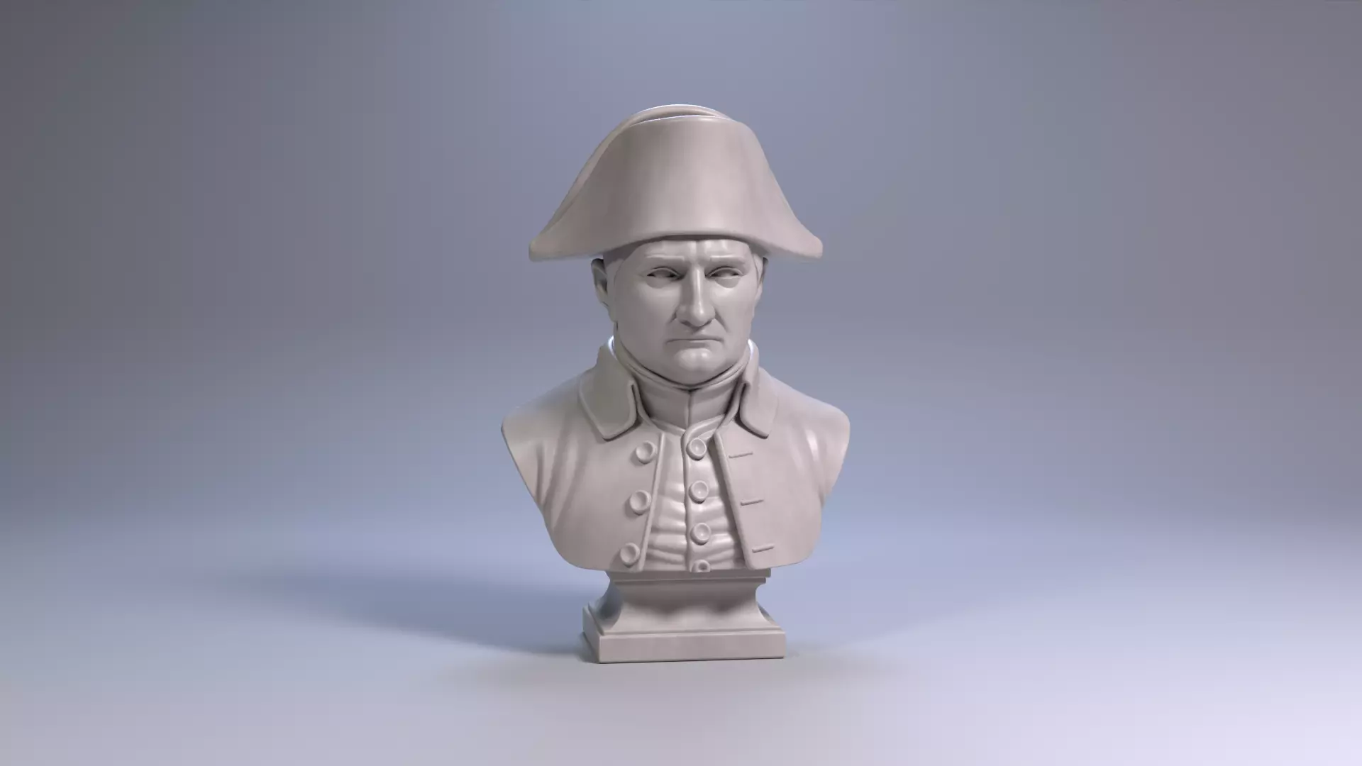 Napoleon Bonaparte Bust Sculpture 3D Printable STL File 3D print model_22