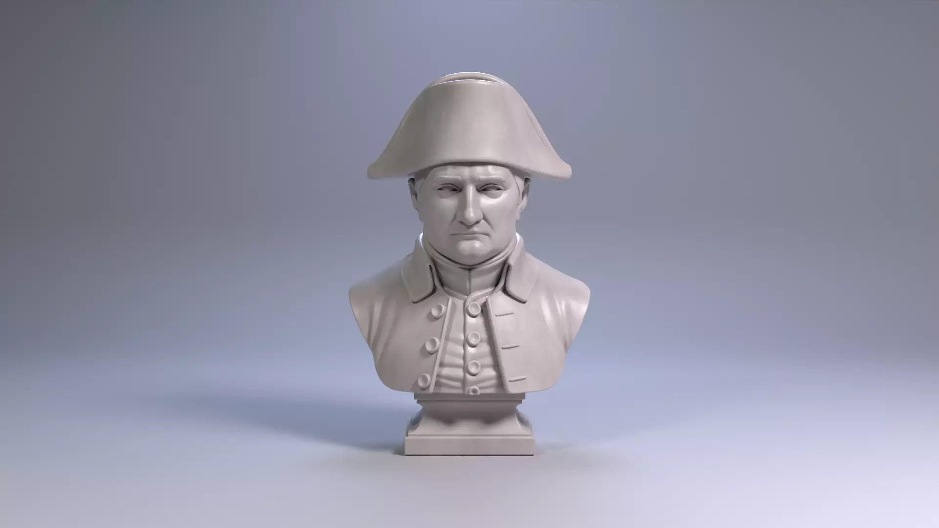 Napoleon Bonaparte Bust Sculpture 3D Printable STL File 3D print model_24
