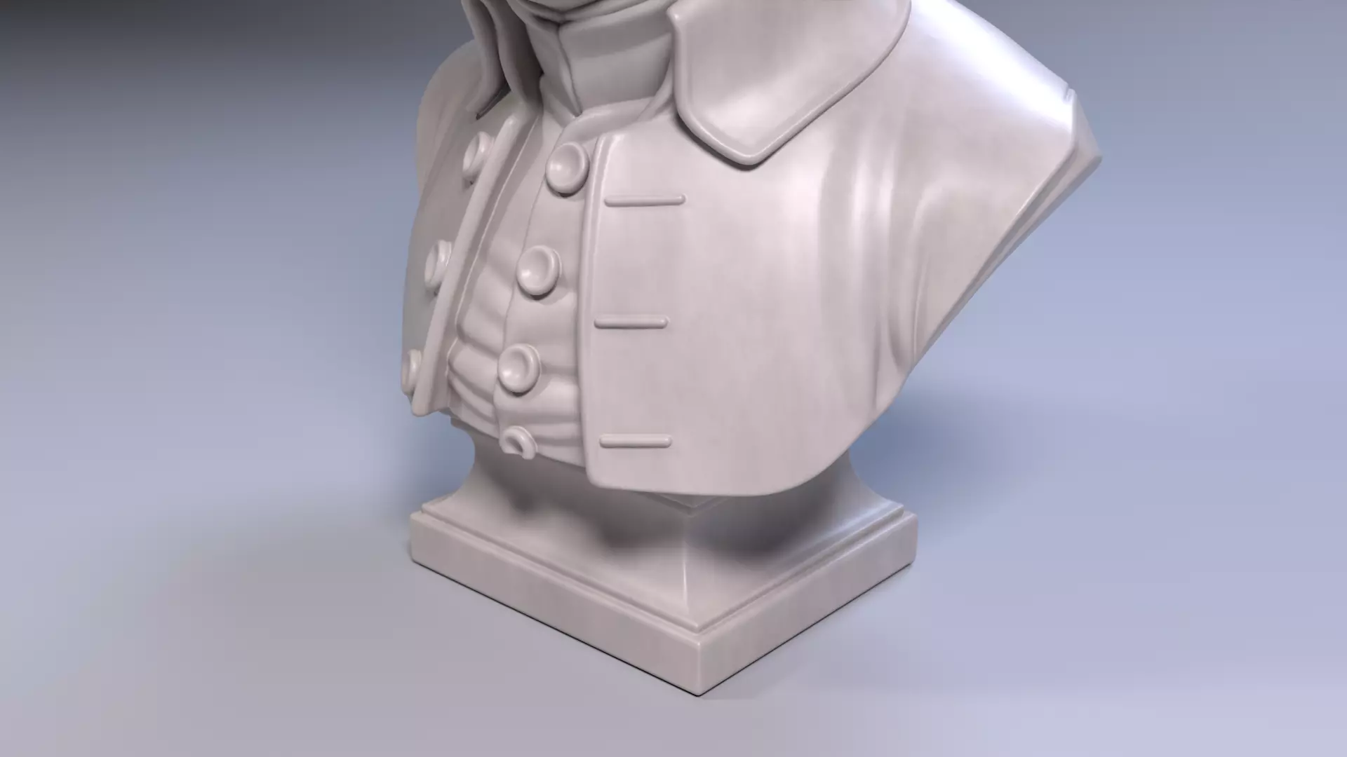 Napoleon Bonaparte Bust Sculpture 3D Printable STL File 3D print model_10