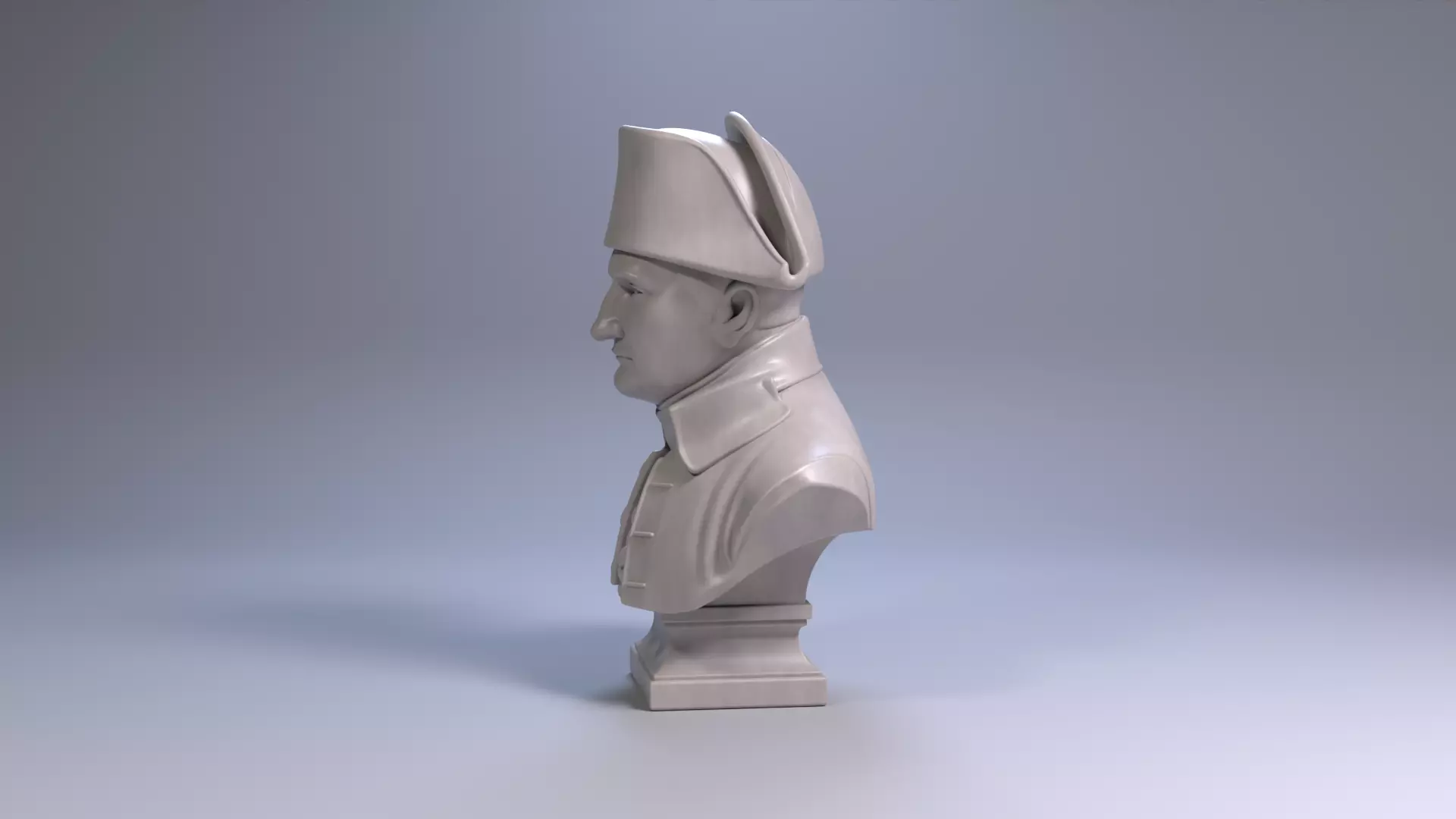 Napoleon Bonaparte Bust Sculpture 3D Printable STL File 3D print model_20