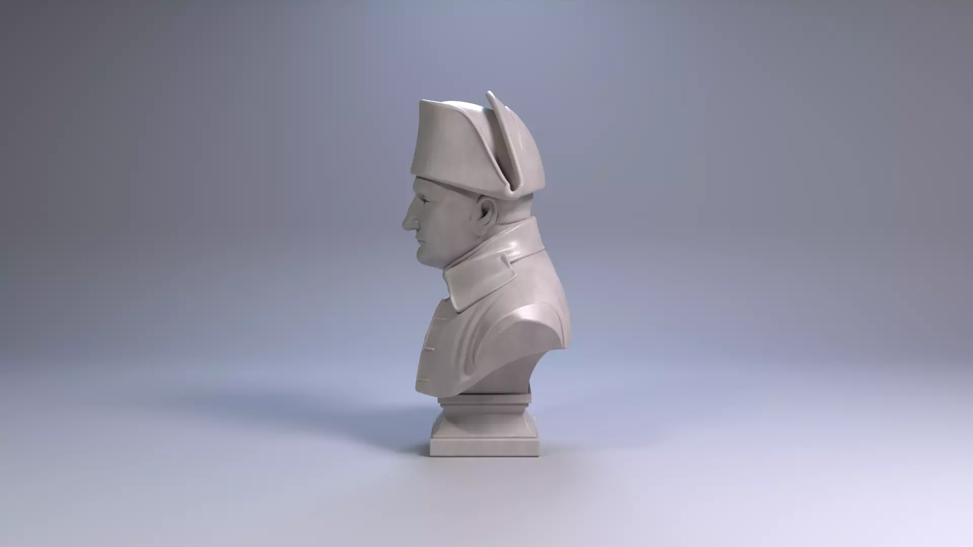 Napoleon Bonaparte Bust Sculpture 3D Printable STL File 3D print model_3