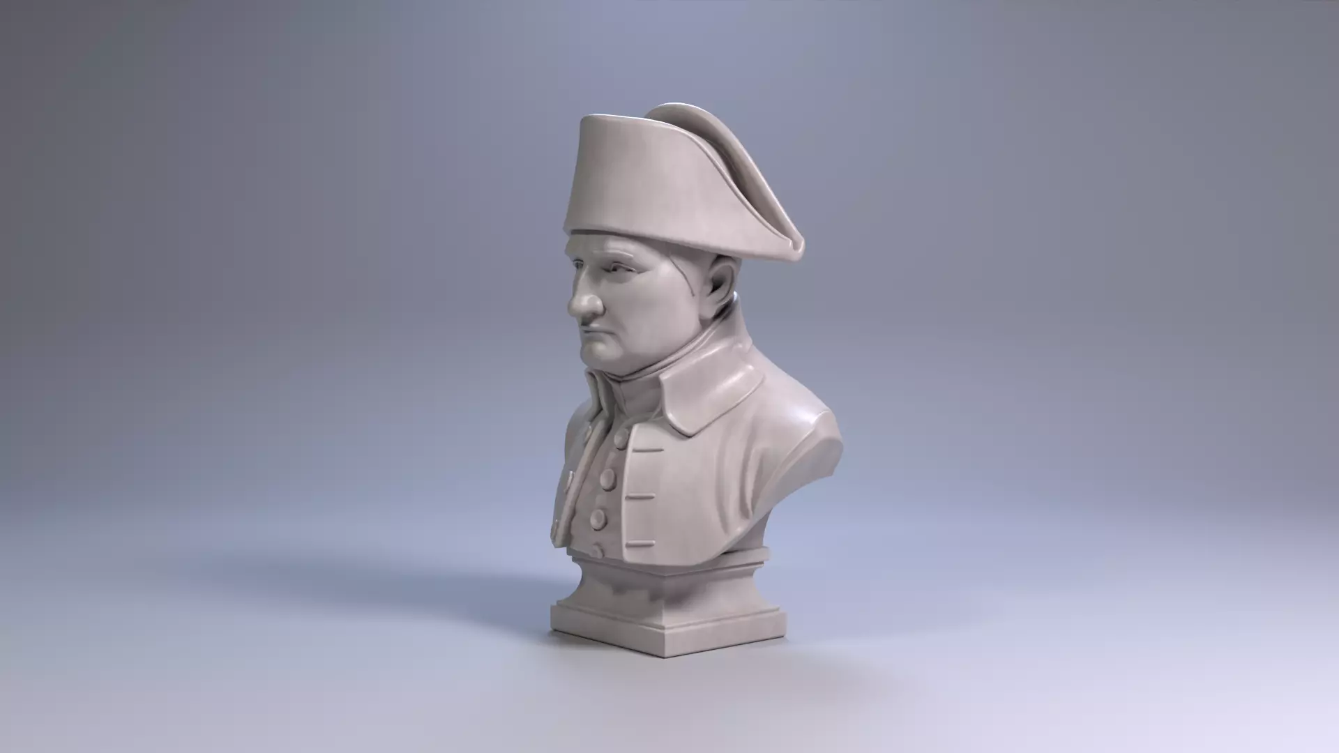 Napoleon Bonaparte Bust Sculpture 3D Printable STL File 3D print model_21