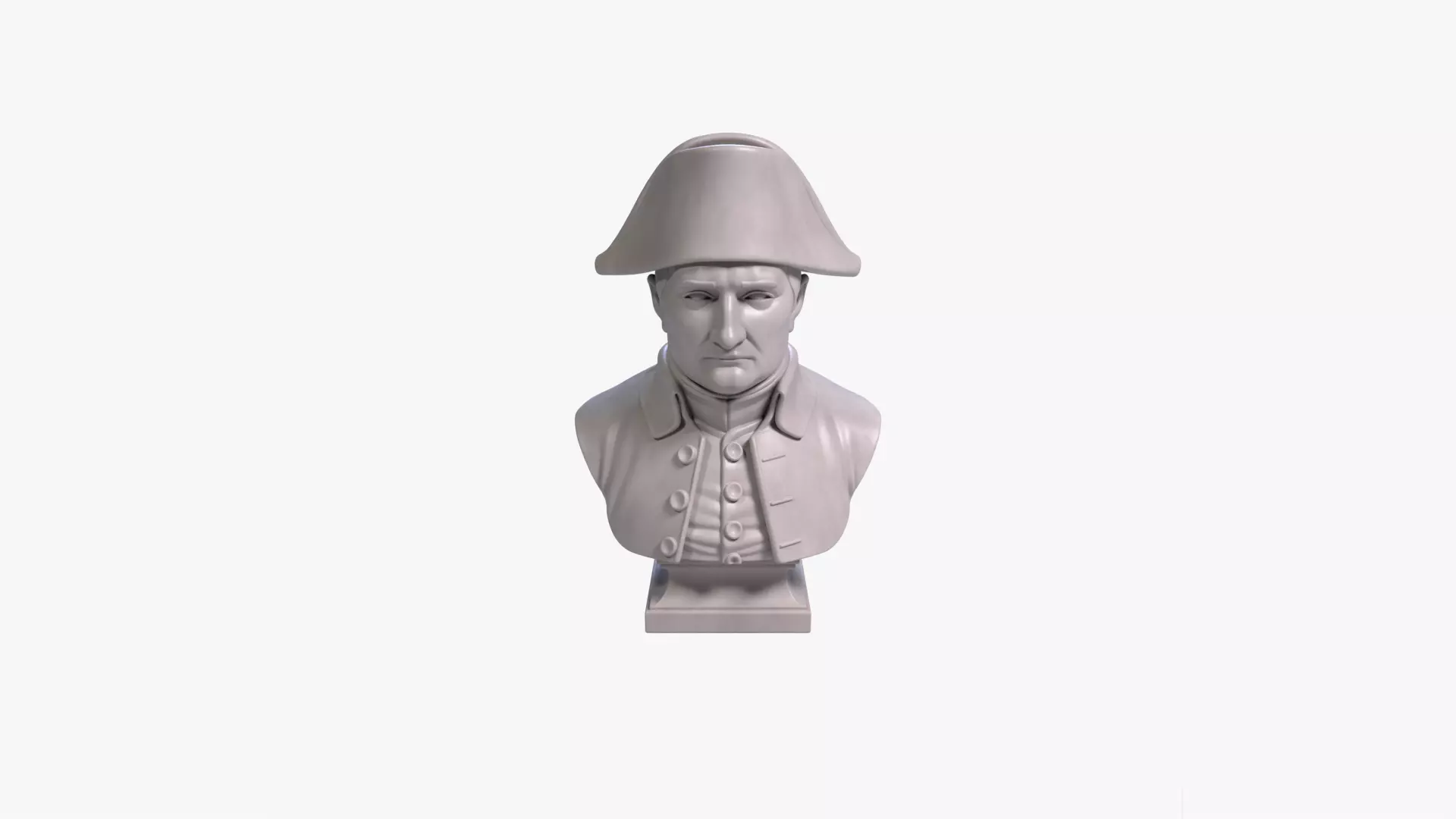 Napoleon Bonaparte Bust Sculpture 3D Printable STL File 3D print model_0