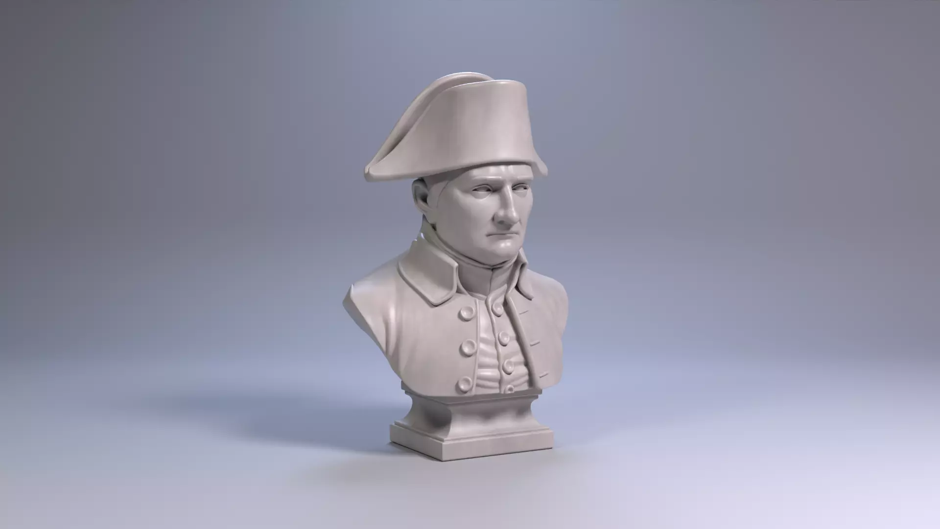 Napoleon Bonaparte Bust Sculpture 3D Printable STL File 3D print model_23