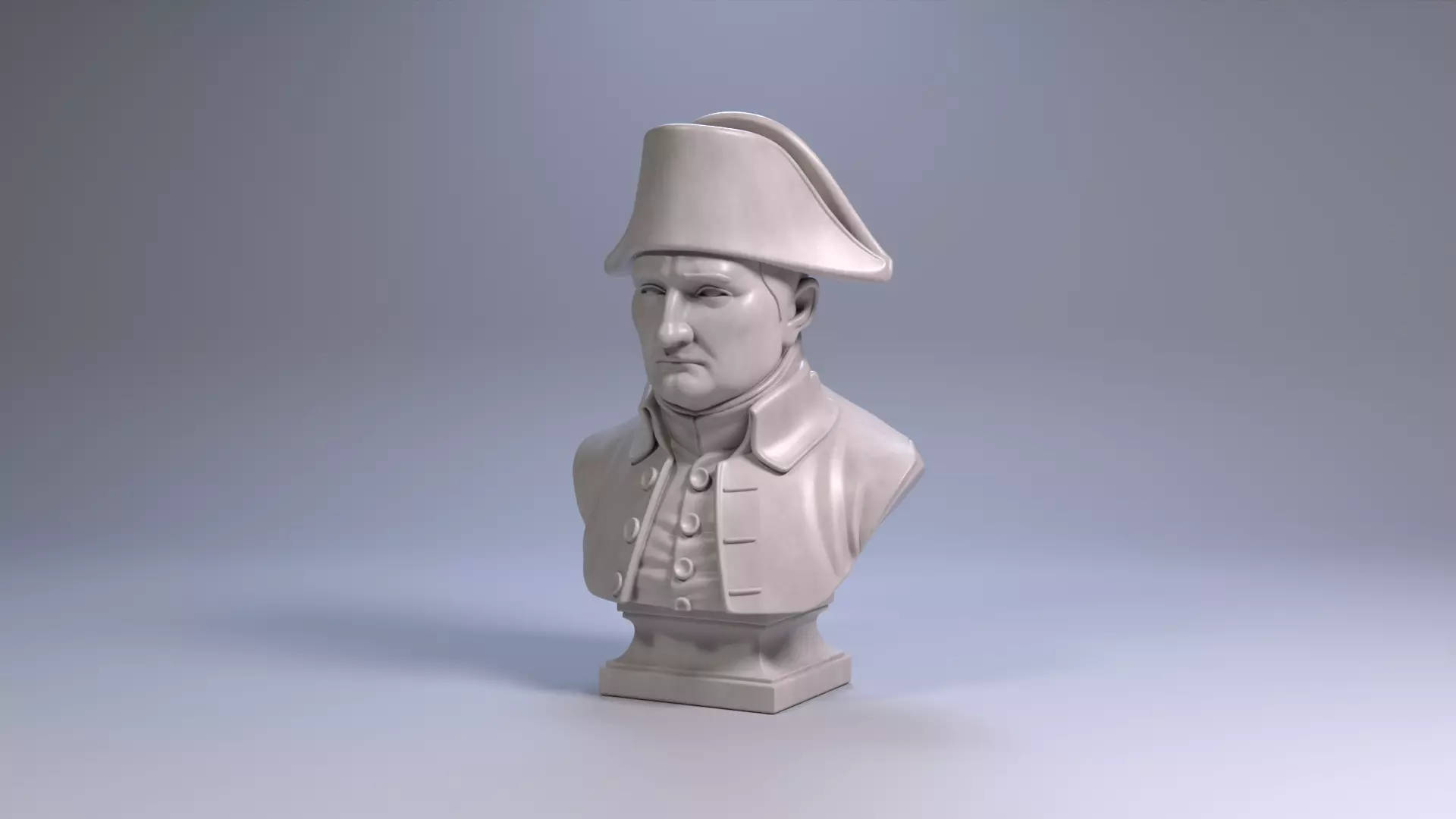 Napoleon Bonaparte Bust Sculpture 3D Printable STL File 3D print model_17
