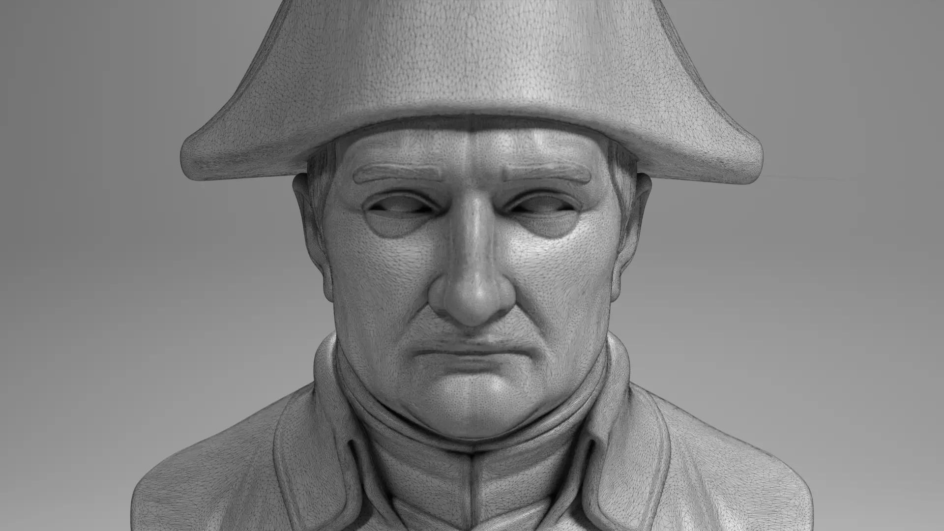 Napoleon Bonaparte Bust Sculpture 3D Printable STL File 3D print model_11