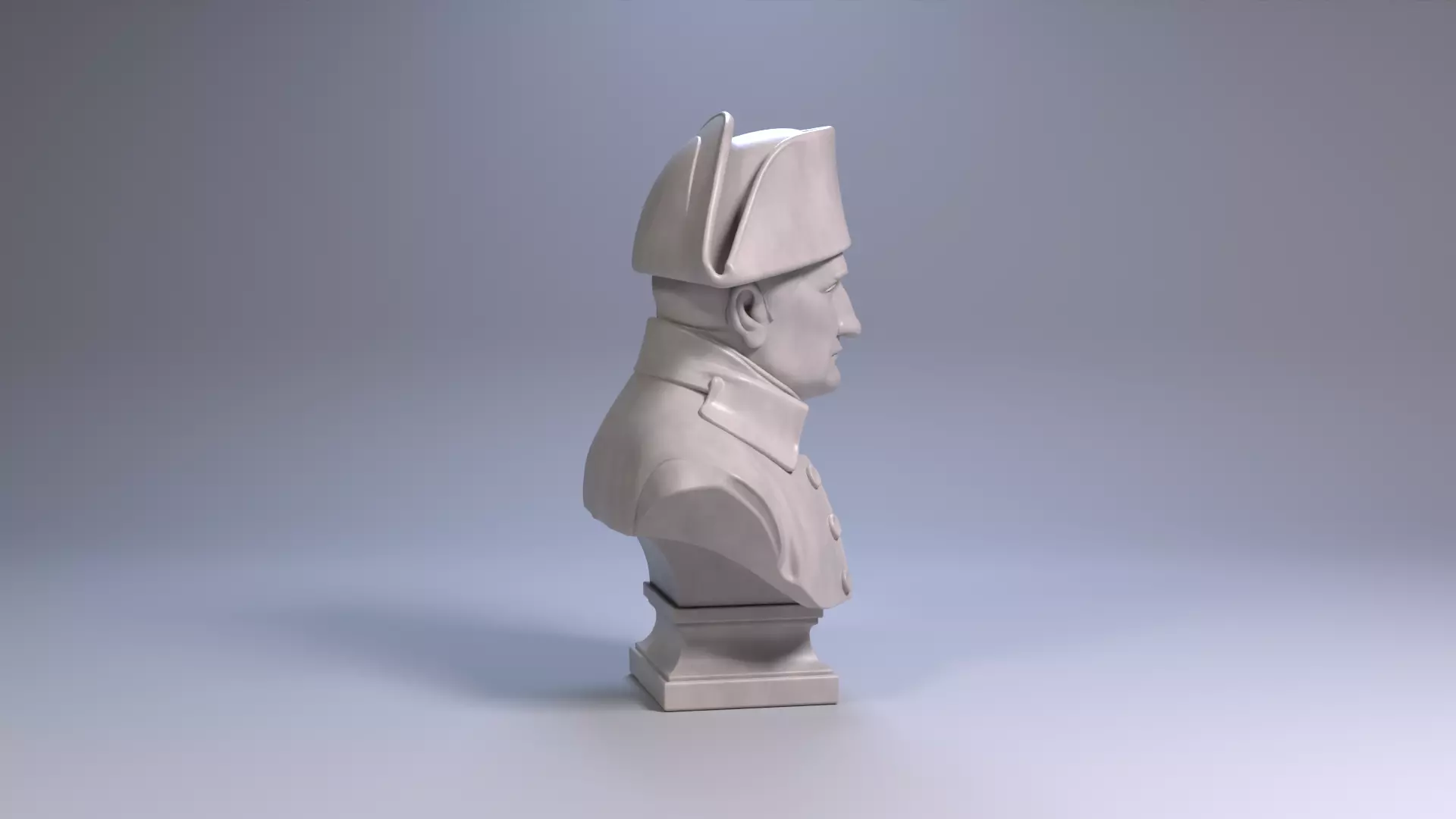 Napoleon Bonaparte Bust Sculpture 3D Printable STL File 3D print model_14