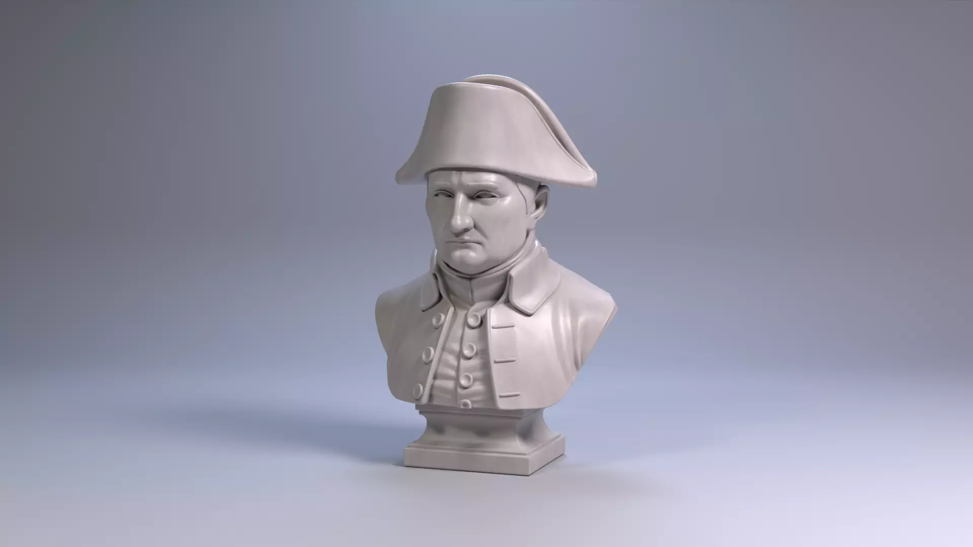 Napoleon Bonaparte Bust Sculpture 3D Printable STL File 3D print model_15