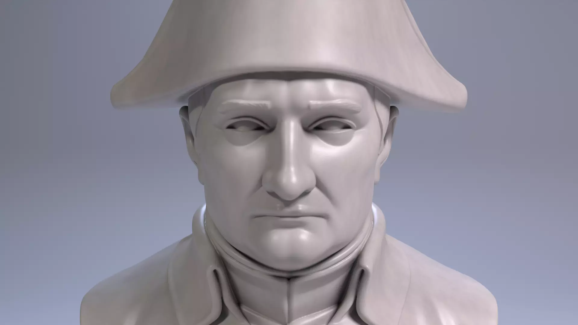 Napoleon Bonaparte Bust Sculpture 3D Printable STL File 3D print model_9