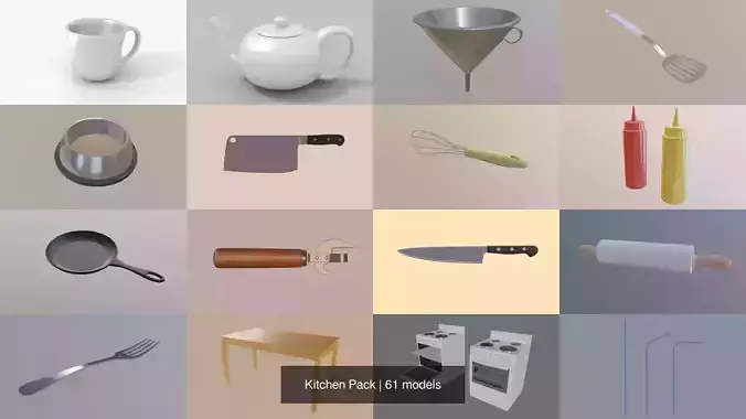 Kitchen Pack 3D Model Collection