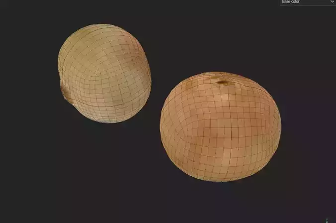 Onion M01 Low-poly 3D model 7