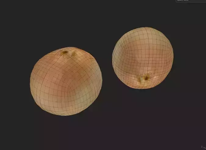 Onion M01 Low-poly 3D model 2