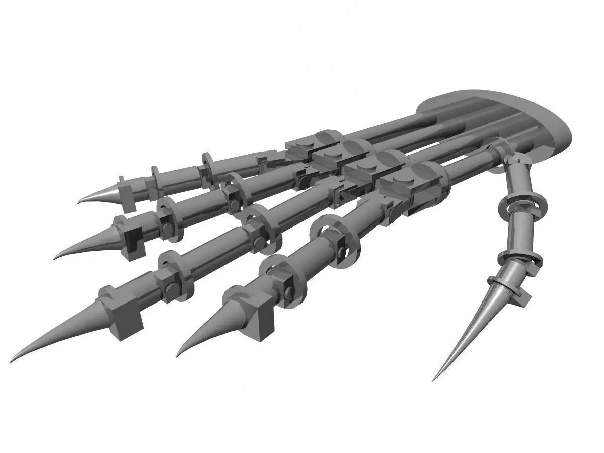 Terminetor nails 3D model_0
